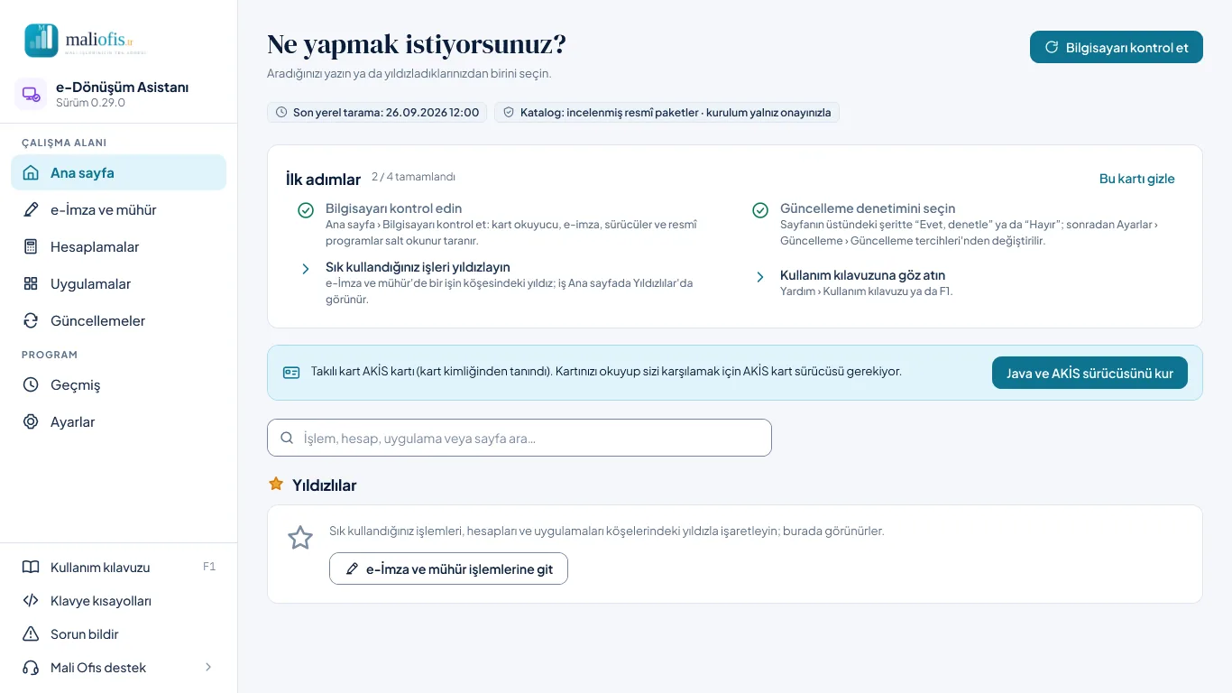 Kart okunamıyor: sürücü önerisi