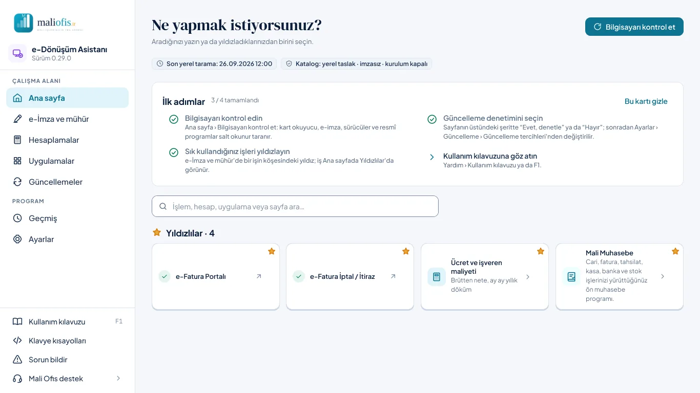 Yıldızlılar: işler, bir hesap ve bir uygulama