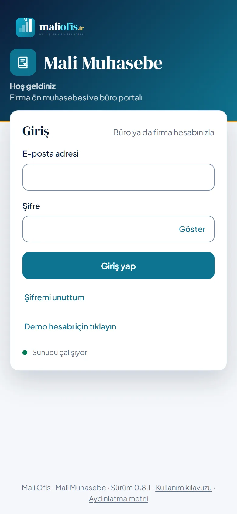 Telefonda giriş ekranı
